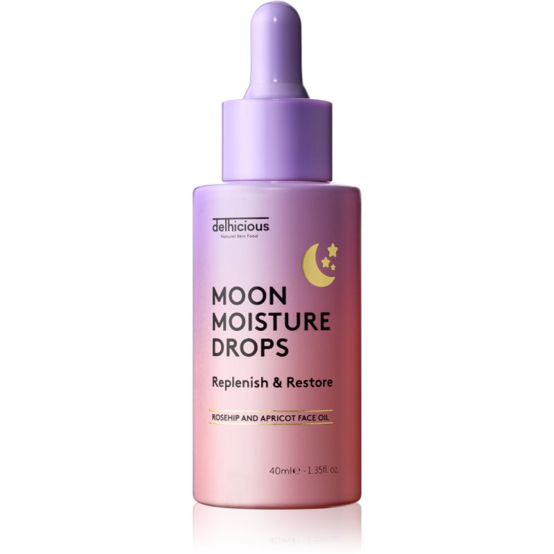 delhicious MOON MOISTURE DROPS tápláló olajos szérum az arcbőr regenerálására és megújítására 40 ml-Ár