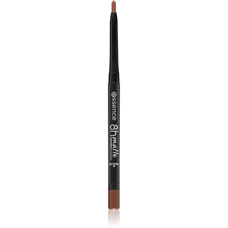 essence 8h Matte Comfort Matt ajakceruza hegyezővel árnyalat 01 Cinnamon Spice 0