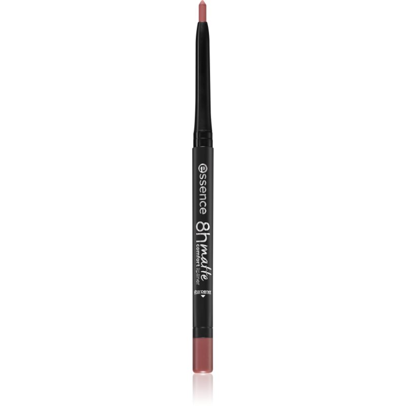 essence 8h Matte Comfort Matt ajakceruza hegyezővel árnyalat 04 Rosy Nude 0