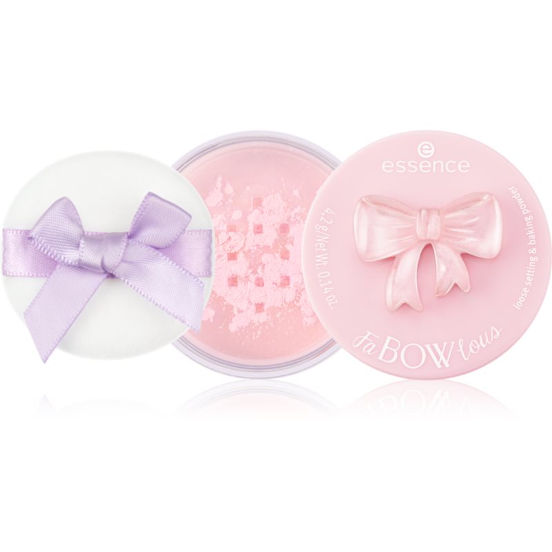 essence FaBOWlous matt átlátszó púder árnyalat 01 Bow