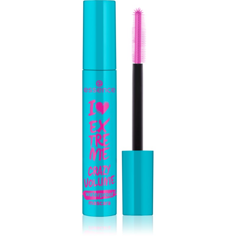 essence I LOVE EXTREME CRAZY VOLUME vízálló és tömegnövelő szempillaspirál árnyalat Black 12 ml-Ár