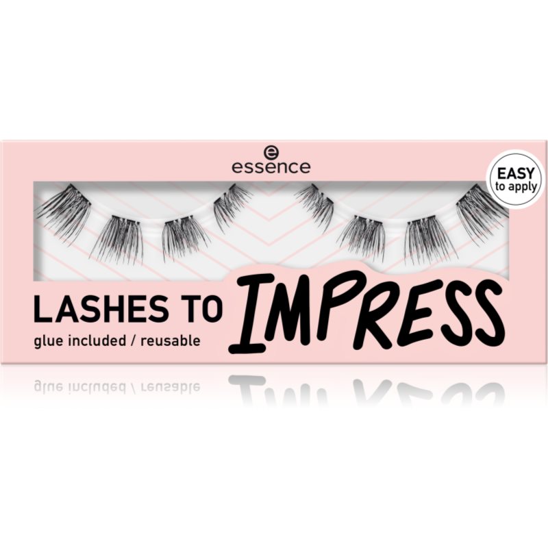 essence LASHES TO IMPRESS műszempillák ragasztóval 8 db-Ár