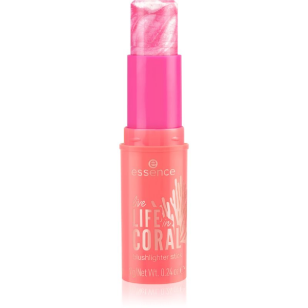 essence LIFE in CORAL élénkítő arcpirosító stift árnyalat 01 Glowin' Coraltastic