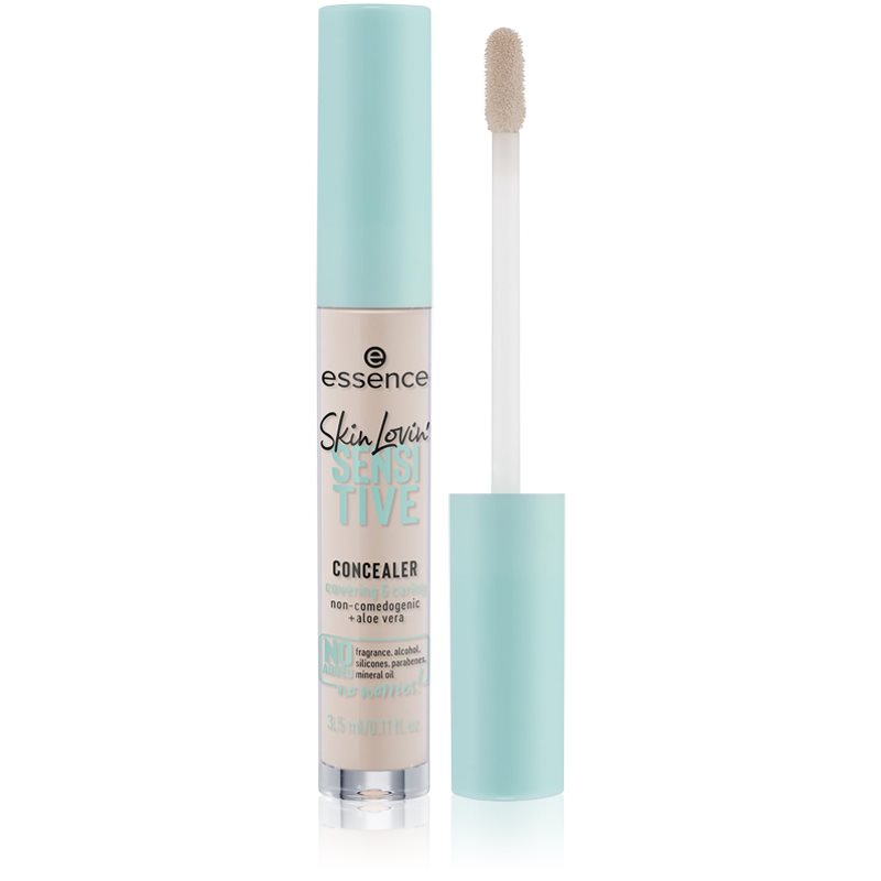 essence Skin Lovin' Sensitive folyékony korrektor árnyalat 10 Light 3