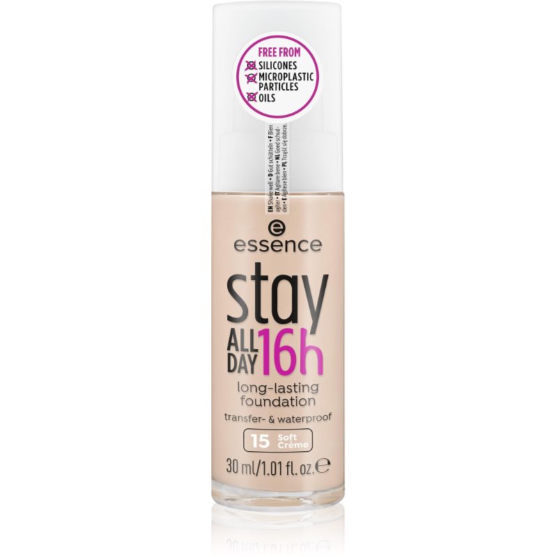 essence Stay ALL DAY 16h vízálló make-up árnyalat 15 Soft Creme 30 ml-Ár