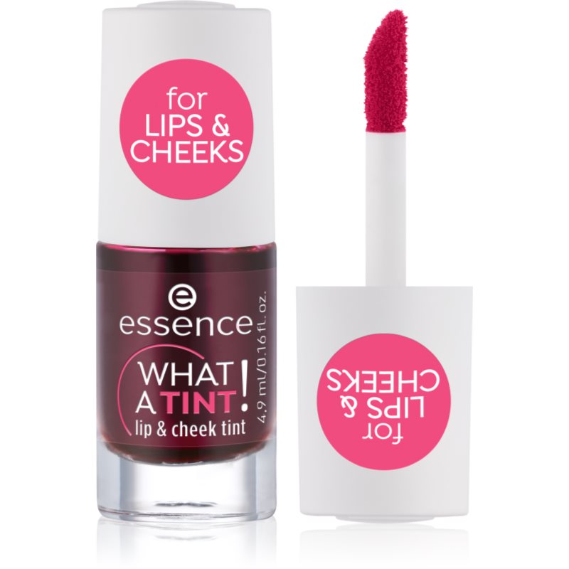 essence WHAT A TINT! folyékony arcpír és szájfény árnyalat 01 Kiss From A Rose 4.9 ml-Ár