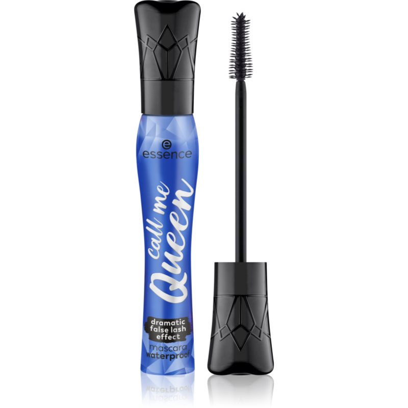 essence call me QUEEN Műszempilla hatású szempillaspirál vízálló árnyalat Black 11