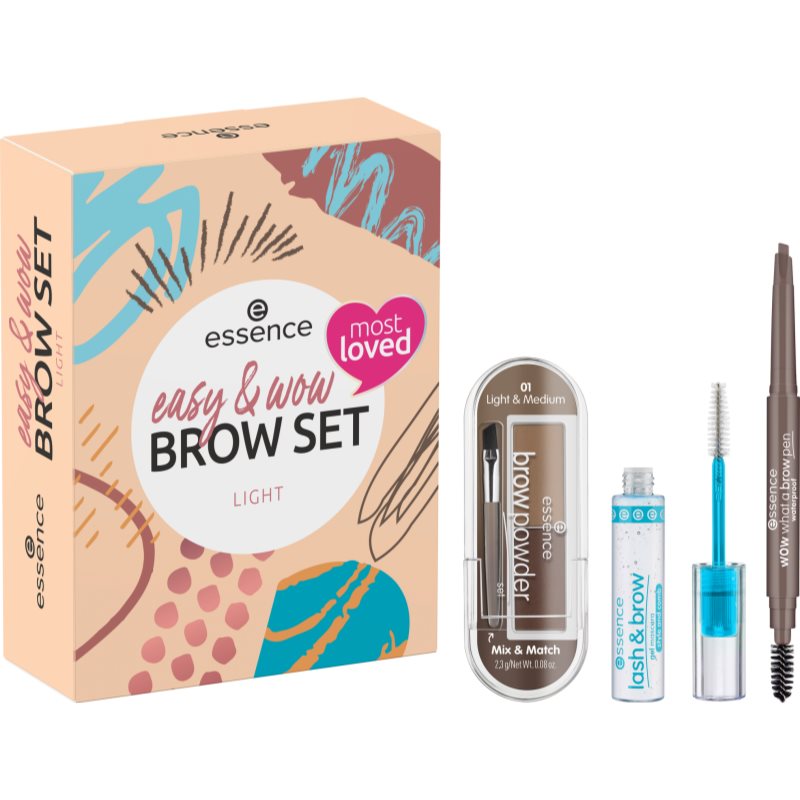 essence easy & WOW ajándékszett szemöldökre árnyalat Light-Ár