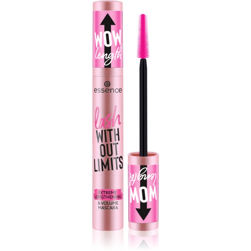 essence lash WITHOUT LIMITS EXTREME dúsító és hosszabbító szempillaspirál árnyalat Black 13 ml-Ár