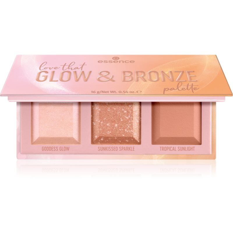 essence love that GLOW & BRONZE Púderes highlight és kontúr paletta 16 g-Ár