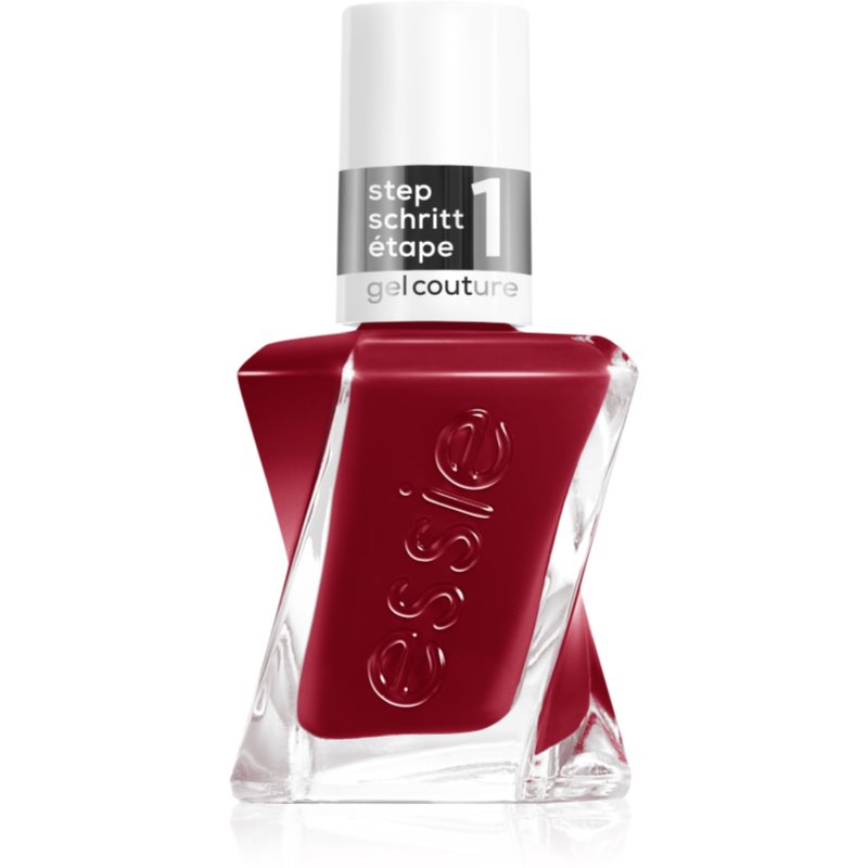 essie gel couture 2.0 körömlakk géles hatással árnyalat 509 paint the gown red 13
