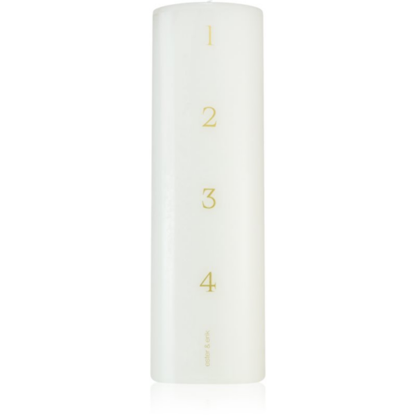 ester & erik advent pure white gyertya 6x20 cm
