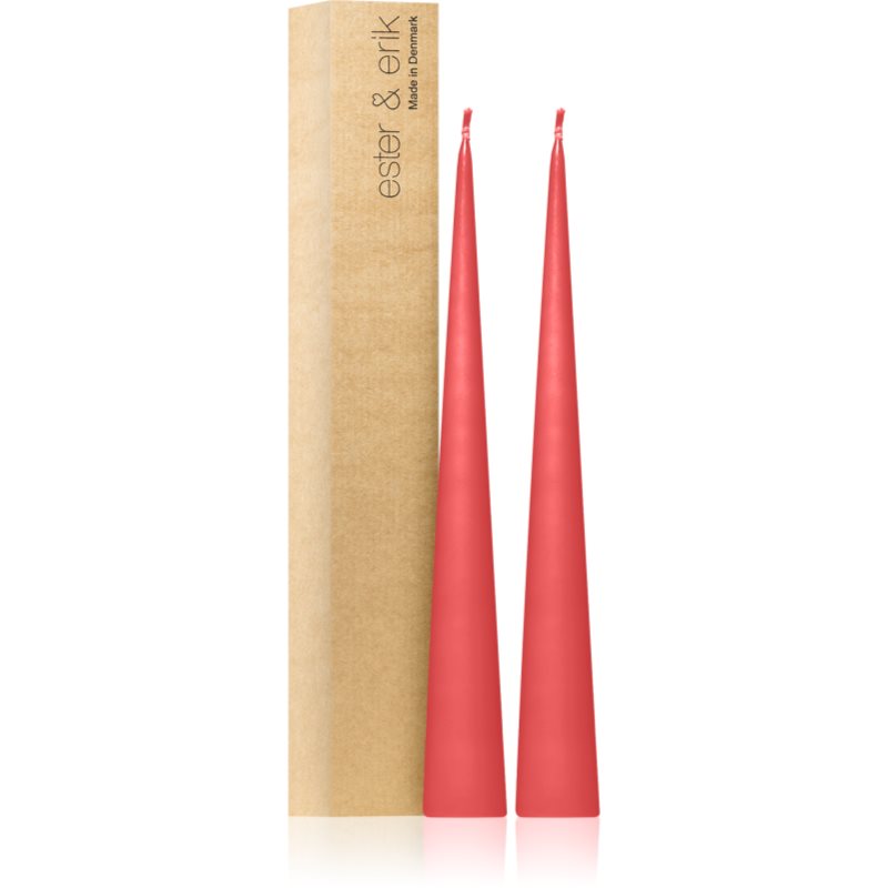 ester & erik cone candles coral reef (no. 26) gyertya 2x37 cm
