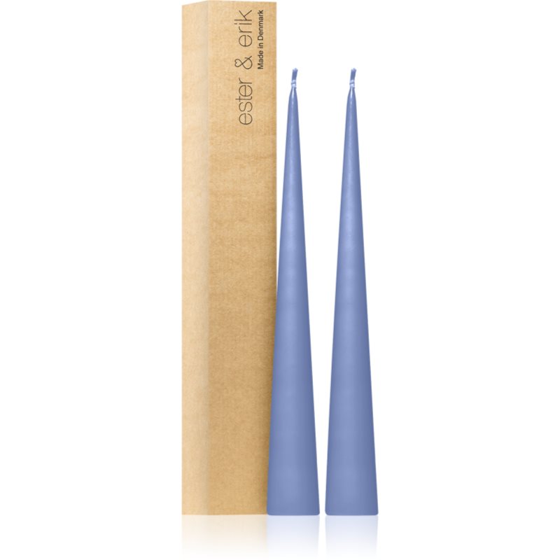 ester & erik cone candles icy lavender (no. 05) gyertya 2x37 cm