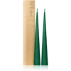 ester & erik cone candles marble green (no. 58) gyertya 2x37 cm