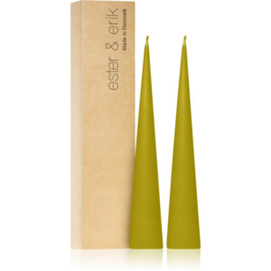 ester & erik cone candles pure wasabi (no. 68/2) gyertya 2x25 cm