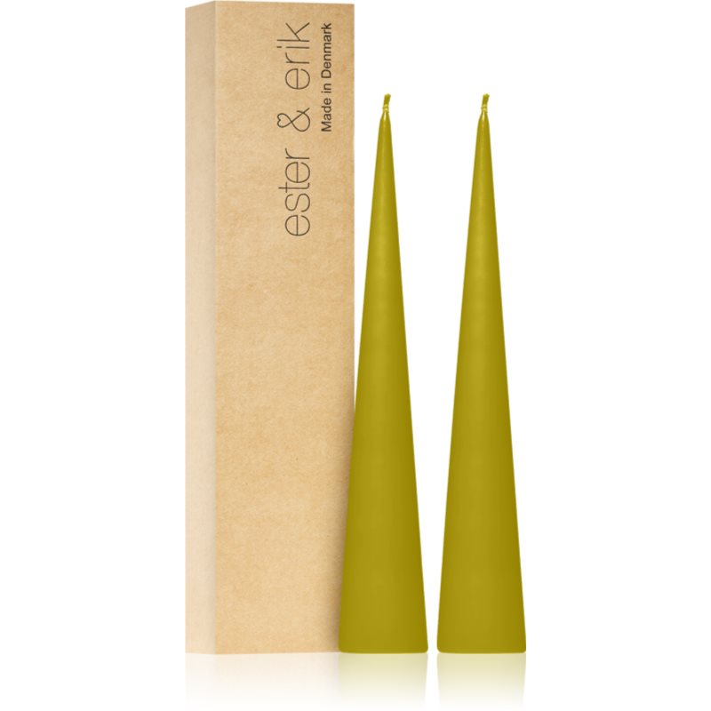 ester & erik cone candles pure wasabi (no. 68/2) gyertya 2x25 cm