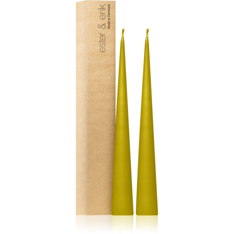 ester & erik cone candles pure wasabi (no. 68/2) gyertya 2x37 cm