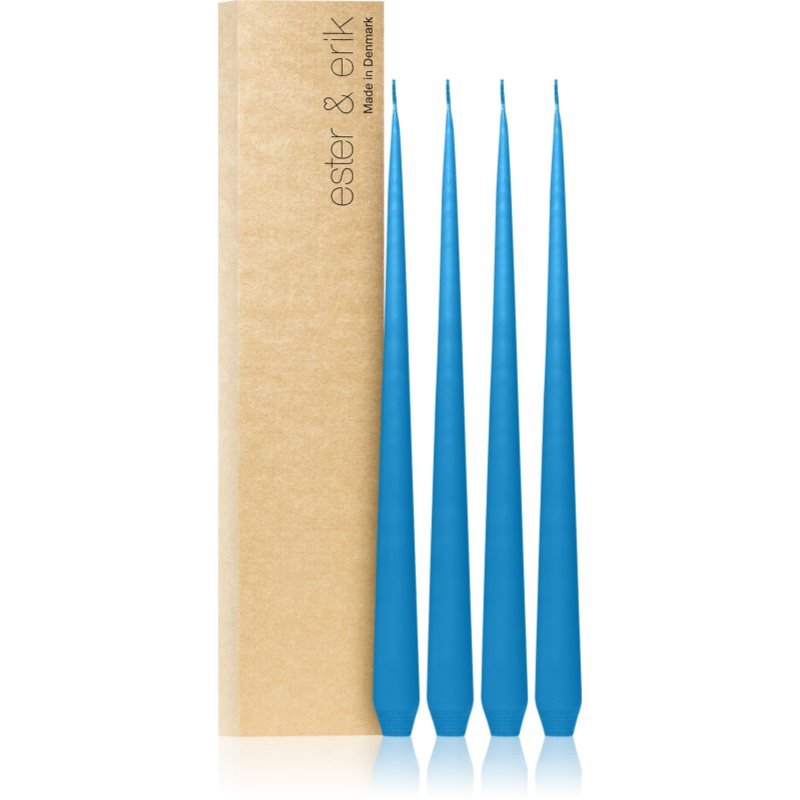 ester & erik taper candle moon blue (no. 37) gyertya 4x32 cm