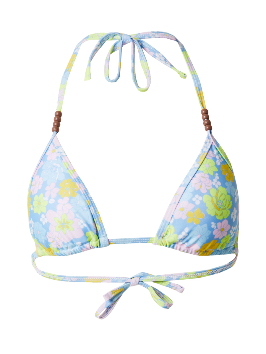 florence by mills exclusive for ABOUT YOU Bikini felső 'Crystal Waters'  világoskék / világoszöld / rózsaszín-Ár
