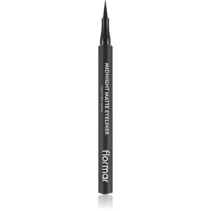 flormar Midnight Matte Eyeliner széles applikátorú szemhéjtus matt hatással árnyalat 01 Black 1