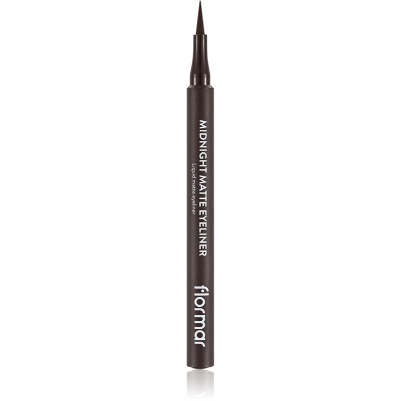 flormar Midnight Matte Eyeliner széles applikátorú szemhéjtus matt hatással árnyalat 02 Brown 1 ml-Ár