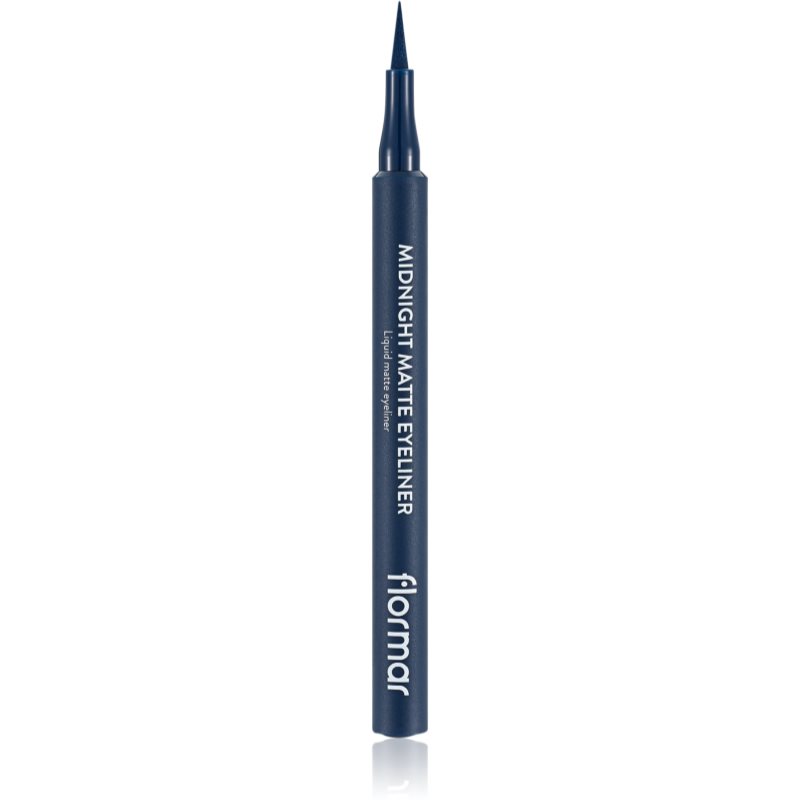 flormar Midnight Matte Eyeliner széles applikátorú szemhéjtus matt hatással árnyalat 03 Dark Blue 1 ml-Ár