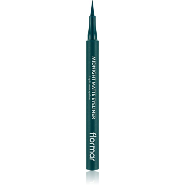 flormar Midnight Matte Eyeliner széles applikátorú szemhéjtus matt hatással árnyalat 04 Green 1 ml-Ár