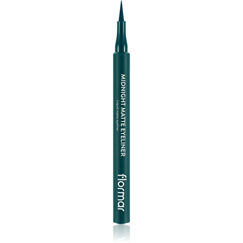 flormar Midnight Matte Eyeliner széles applikátorú szemhéjtus matt hatással árnyalat 04 Green 1 ml-Ár