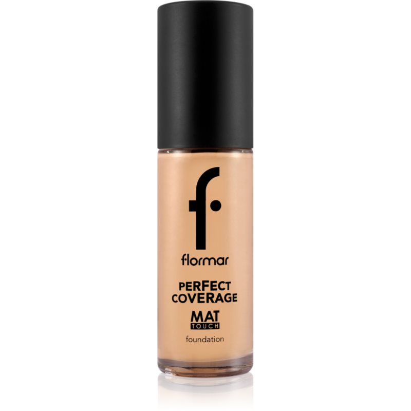 flormar Perfect Coverage Mat Touch Foundation mattító alapozó kombinált és zsíros bőrre árnyalat 303 Classic Beige 30 ml-Ár