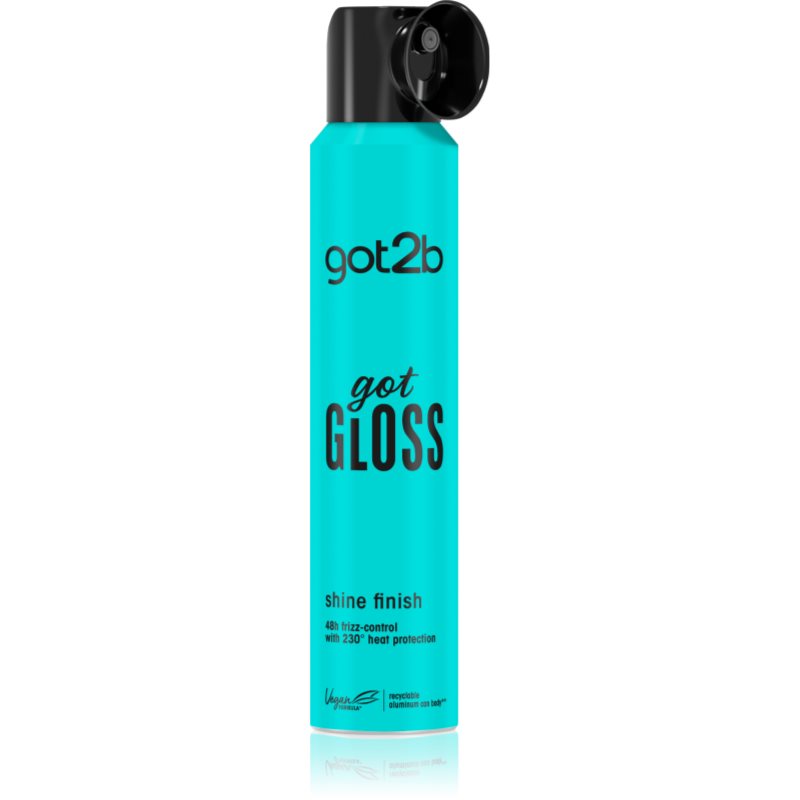 got2b got Gloss Shine Finish hővédő spray hajra a fénylő és selymes hajért 200 ml-Ár