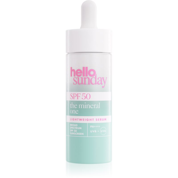hello sunday the mineral one lightweight serum drops könnyű szérum SPF 50 30 ml-ár