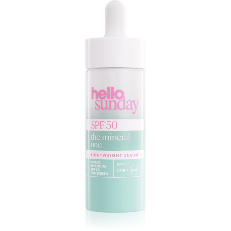hello sunday the mineral one lightweight serum drops könnyű szérum SPF 50 30 ml-ár