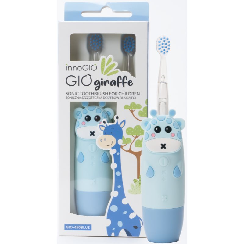 innoGIO GIOGiraffe Sonic Toothbrush sonic fogkefe gyermekeknek Blue 1 db-Ár