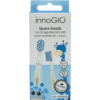 innoGIO GIOGiraffe Spare Heads for Sonic Toothbrush tartalék fejek a szónikus elemes fogkeféhez gyermekeknek GIOGiraffe Sonic Toothbrush Blue 2 db-Ár