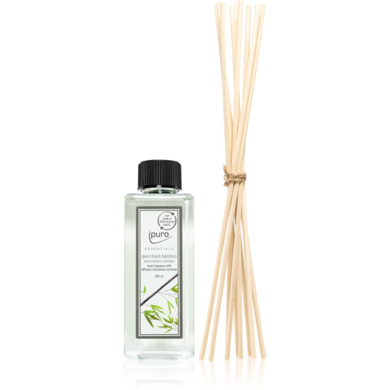 ipuro Essentials Black Bamboo Aroma diffúzor töltet + tartalék pálcák aroma diffúzorhoz 200 ml-Ár