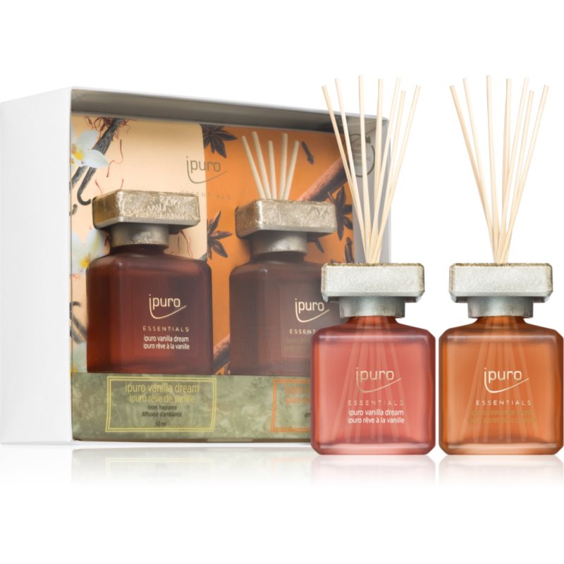 ipuro Essentials Cinnamon & Vanilla ajándékszett 2x50 ml-ár