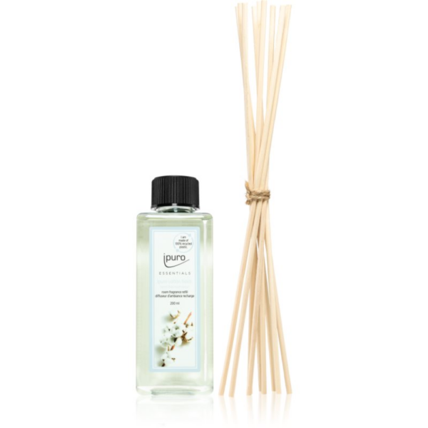 ipuro Essentials Cotton Fields Aroma diffúzor töltet + tartalék pálcák aroma diffúzorhoz 200 ml-Ár