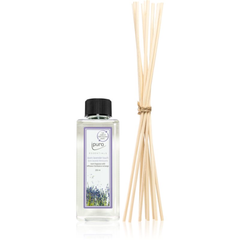 ipuro Essentials Lavender Touch Aroma diffúzor töltet + tartalék pálcák aroma diffúzorhoz 200 ml-Ár