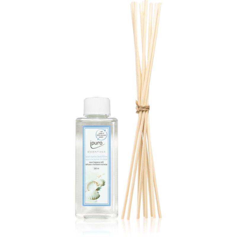 ipuro Essentials Sunny Beachtime Aroma diffúzor töltet + tartalék pálcák aroma diffúzorhoz 200 ml-Ár