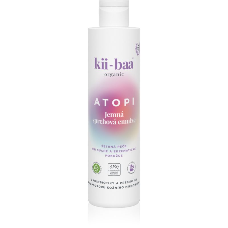 kii-baa® organic ATOPI nagyon gyengéd mosó emulzió a száraz és ekcémás bőrt 250 ml
