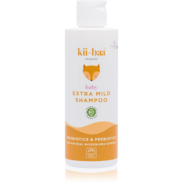 kii-baa® organic Baby Extra Mild Shampoo finom állagú sampon pro- és prebiotikumokkal gyermekeknek születéstől kezdődően 200 ml-Ár