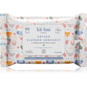 kii-baa® organic Baby Premium Care nedves törlőkendők gyermekeknek az érzékeny bőrre 80 db-Ár