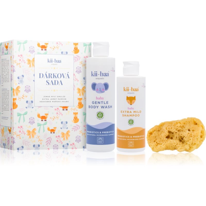 kii-baa® organic Bath Gift Set ajándékszett gyermekeknek születéstől kezdődően-Ár