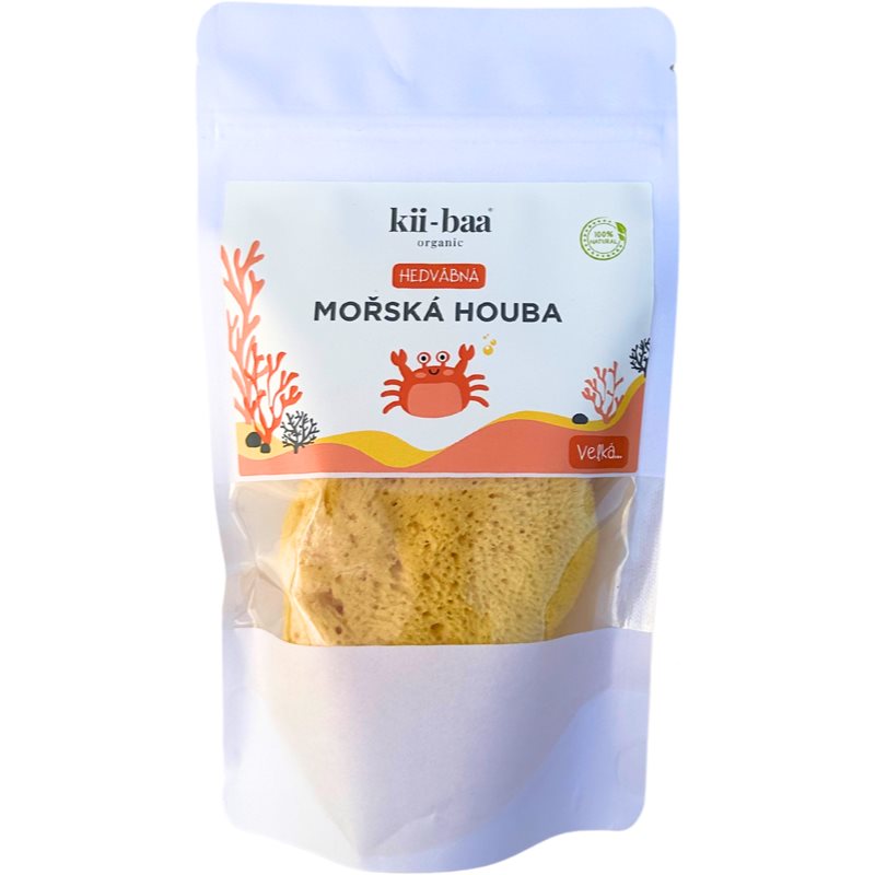 kii-baa® organic Natural Sponge Wash természetes tengeri fürdőszivacs 10-12 cm 1 db-Ár