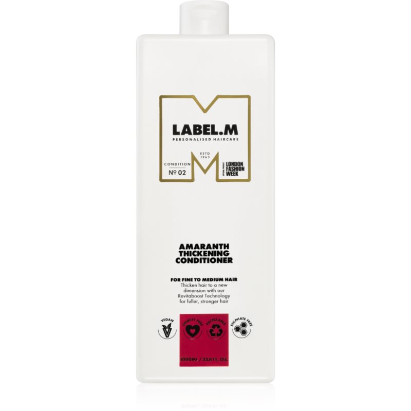 label.m Amaranth Thickening Conditioner kondicionáló a dús hatásért 1000 ml-Ár