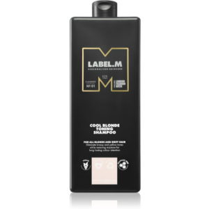 label.m Cool Blonde Toning Shampoo sampon semlegesíti a sárgás tónusokat 1000 ml-Ár