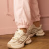 marka niezdefiniowana Beige Aries chunky sole sports sneakers