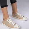 marka niezdefiniowana Beige classic women's sneakers Menfis