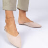 marka niezdefiniowana Beige elegant slides made of eco-suede Sarium
